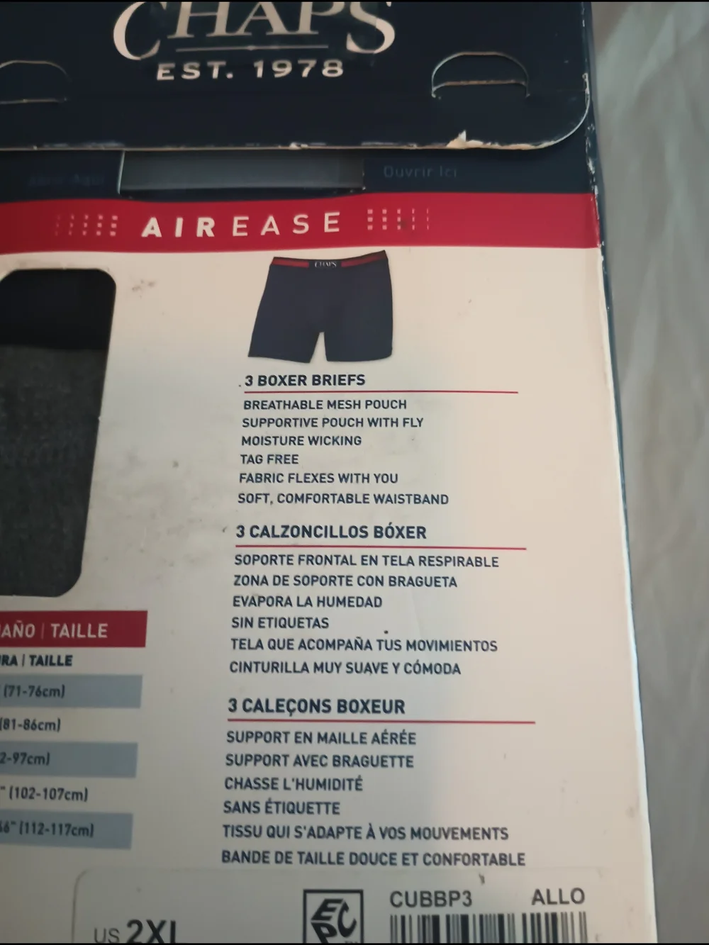 Chaps Men's Airease Boxer Briefs Underwear